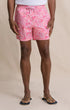 Southern Tide Swimwear Island Fronds Maritime Swim Trunk in Sea Pink