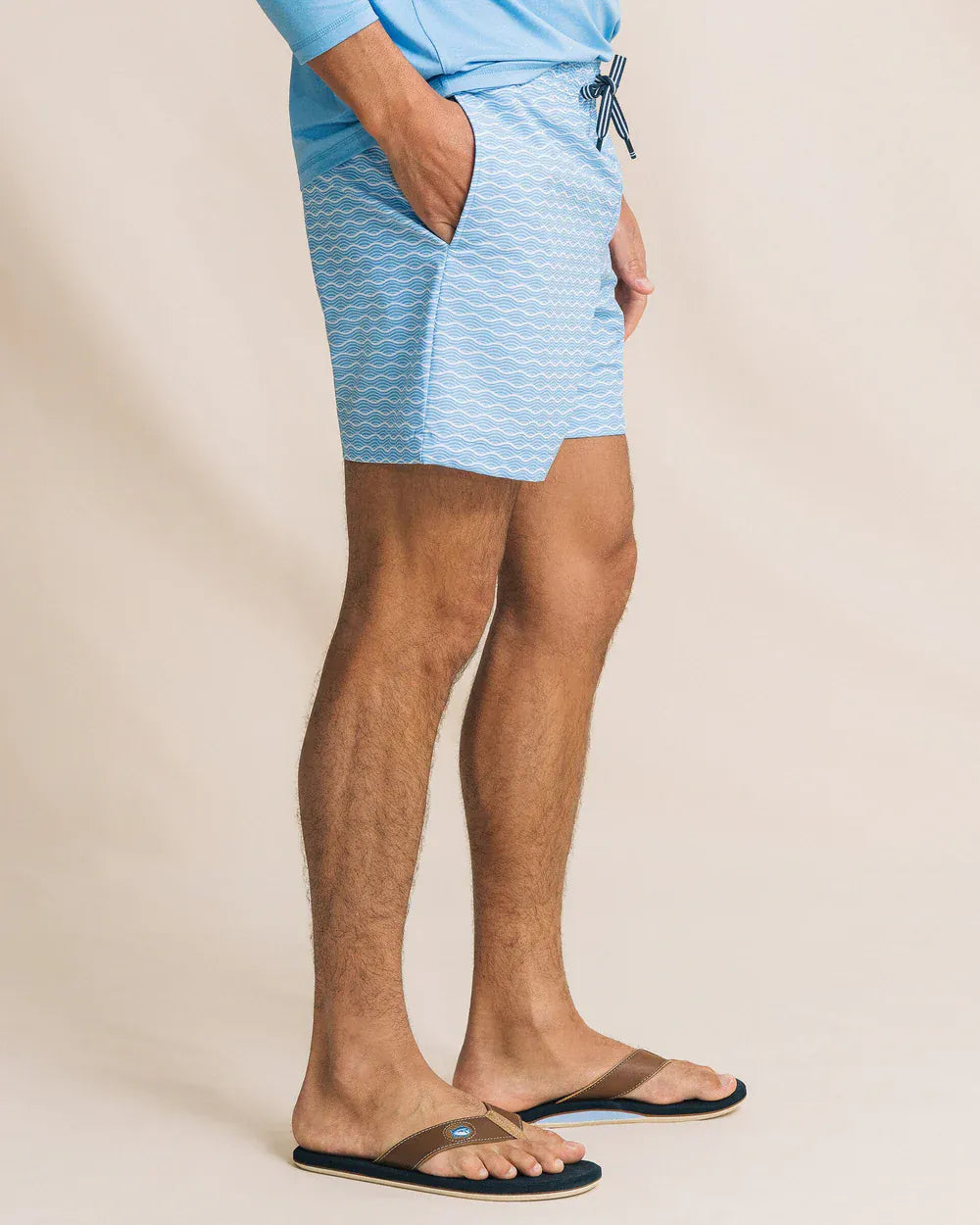 Southern Tide Swimwear Ocean Echo Maritime Swim Trunk