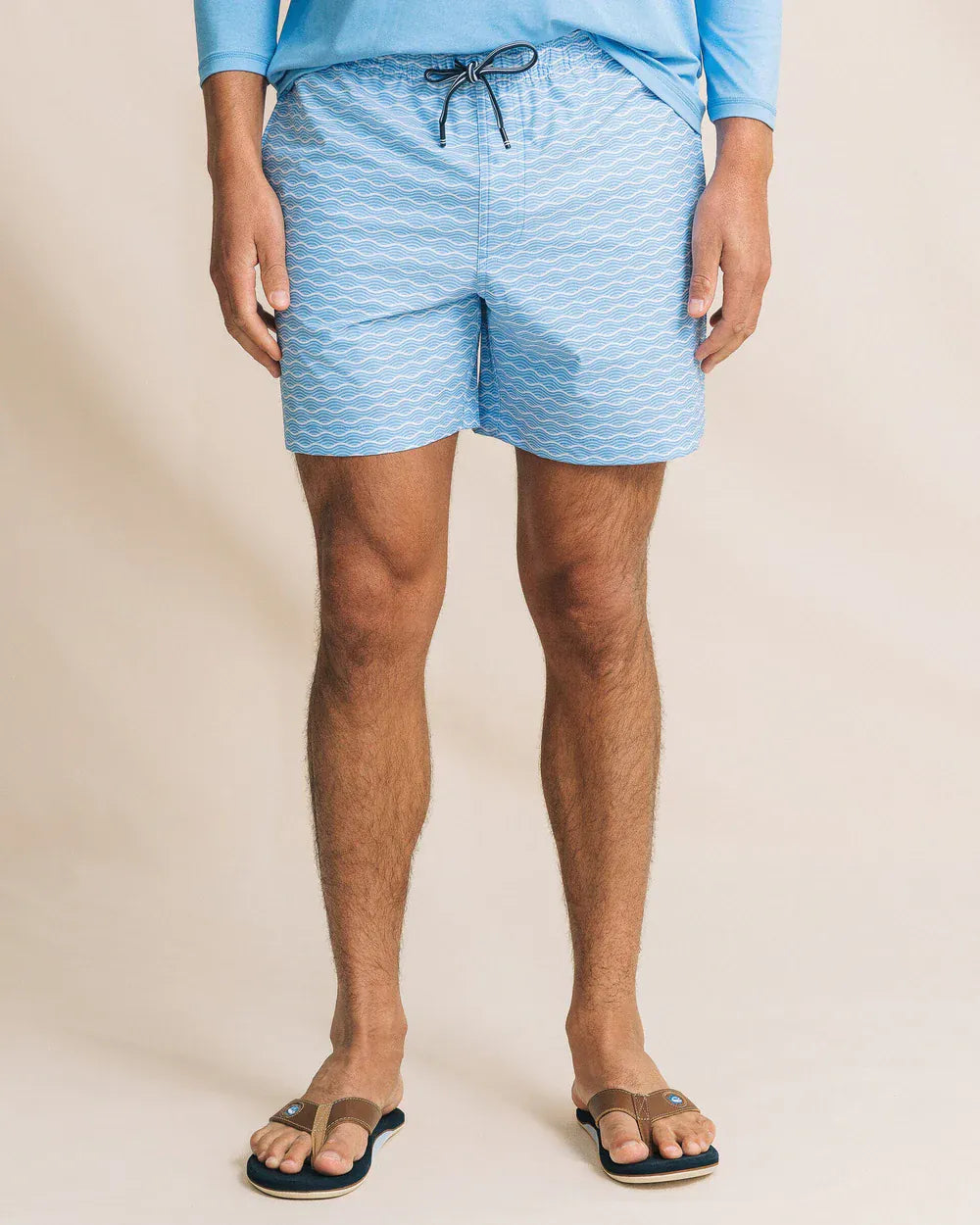 Southern Tide Swimwear Ocean Echo Maritime Swim Trunk