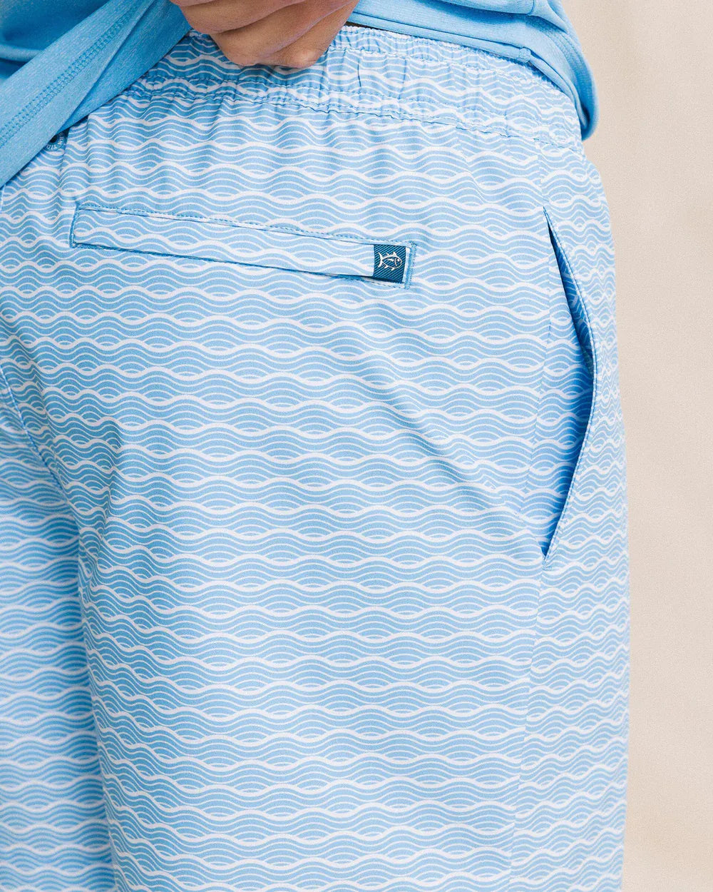 Southern Tide Swimwear Ocean Echo Maritime Swim Trunk