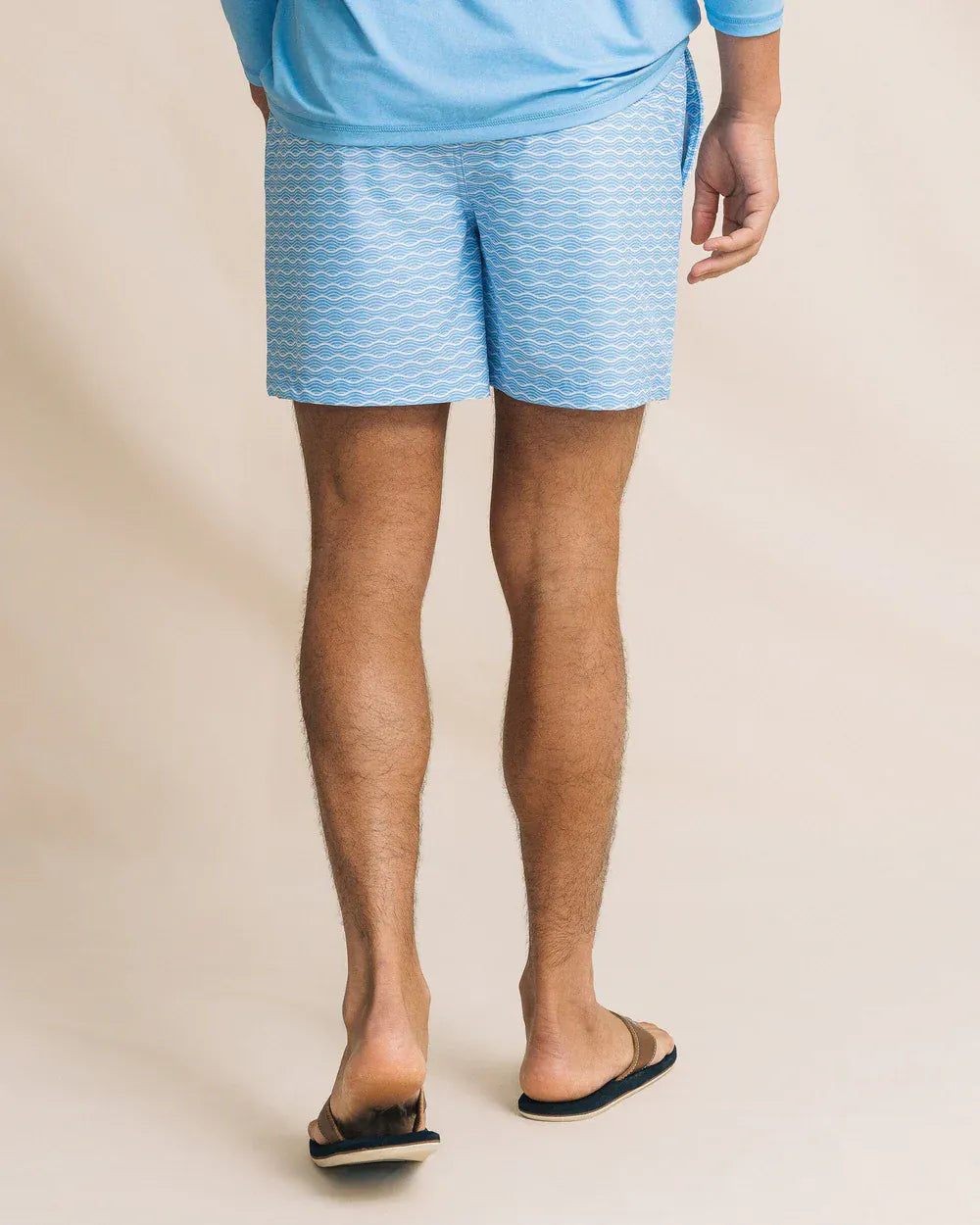 Southern Tide Swimwear Ocean Echo Maritime Swim Trunk