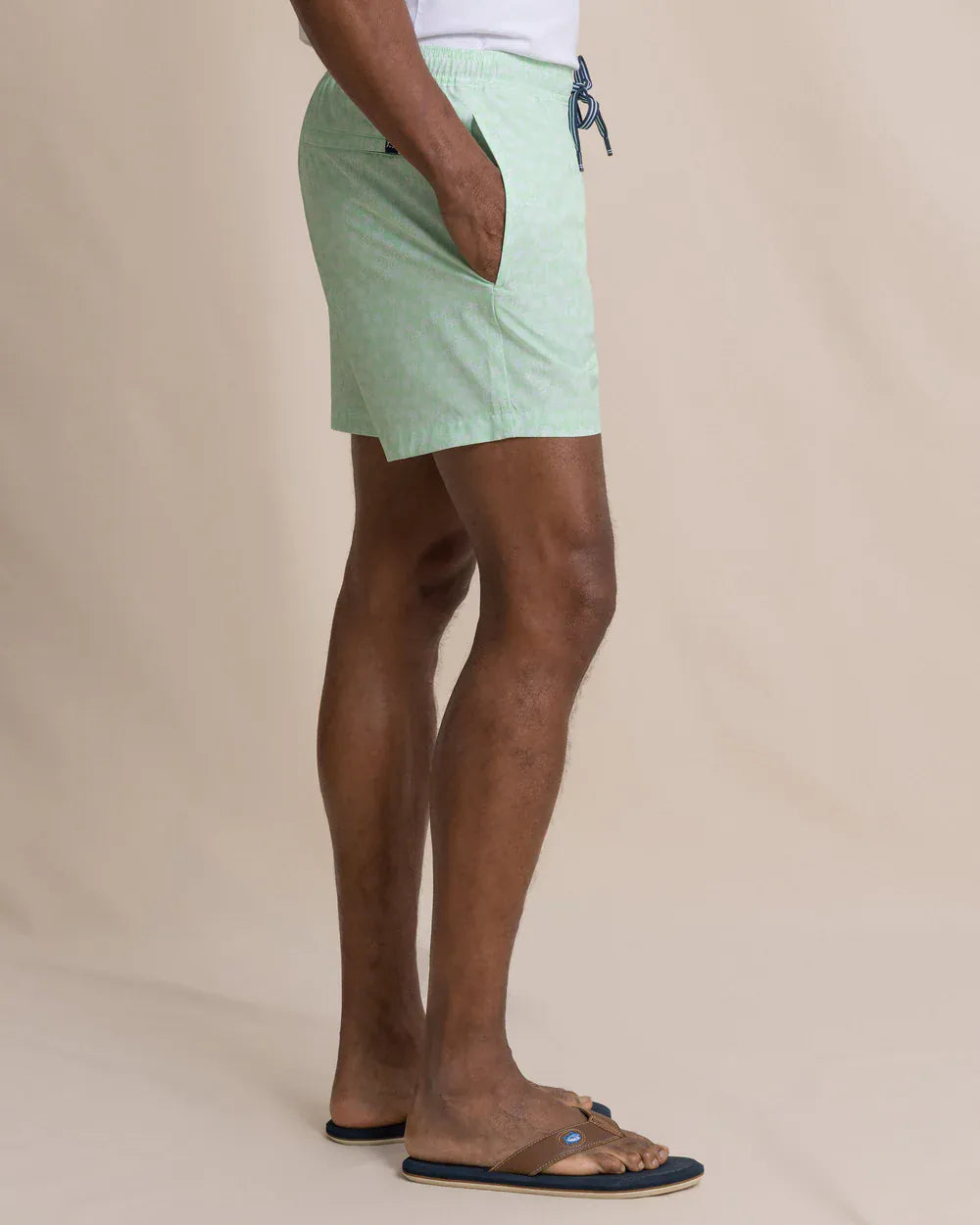 Southern Tide Swimwear Palmy Vibes Maritime Swim Trunk