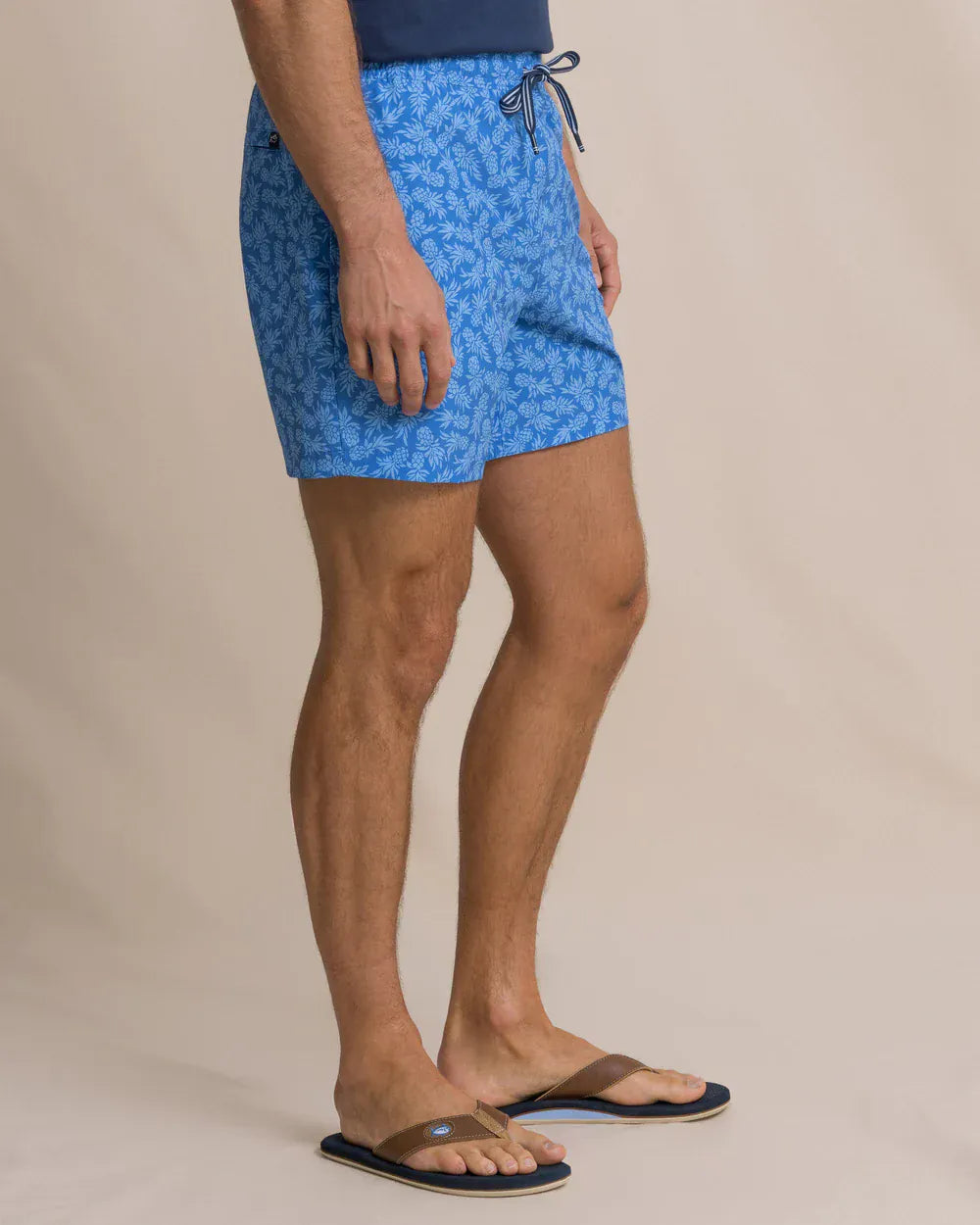 Southern Tide Swimwear Pineapple Parade Maritime Swim Trunk