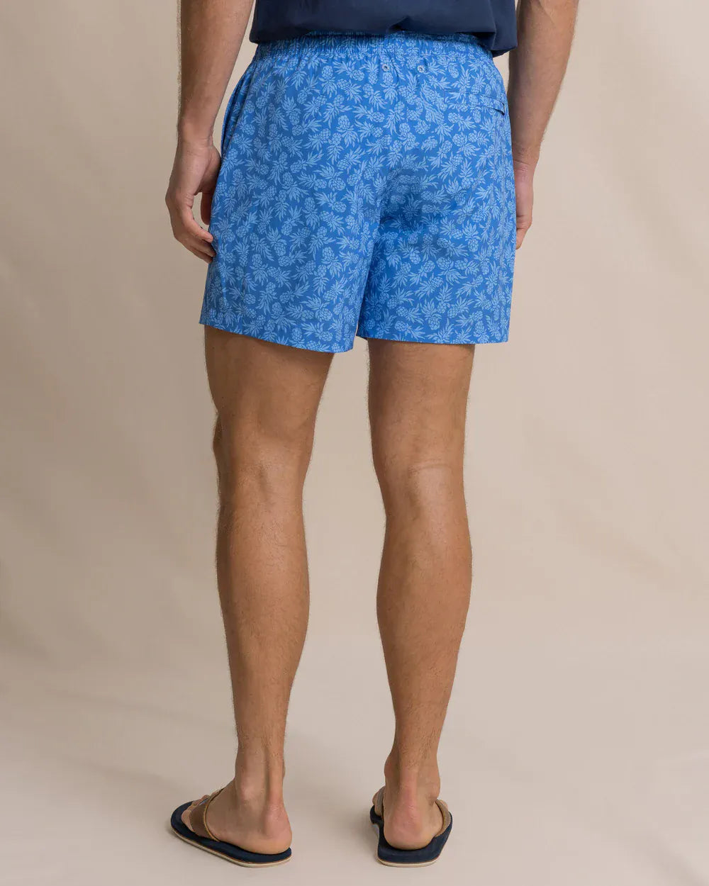 Southern Tide Swimwear Pineapple Parade Maritime Swim Trunk