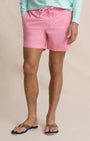 Southern Tide Swimwear Solid Maritime Swim Trunk in Sea Pink