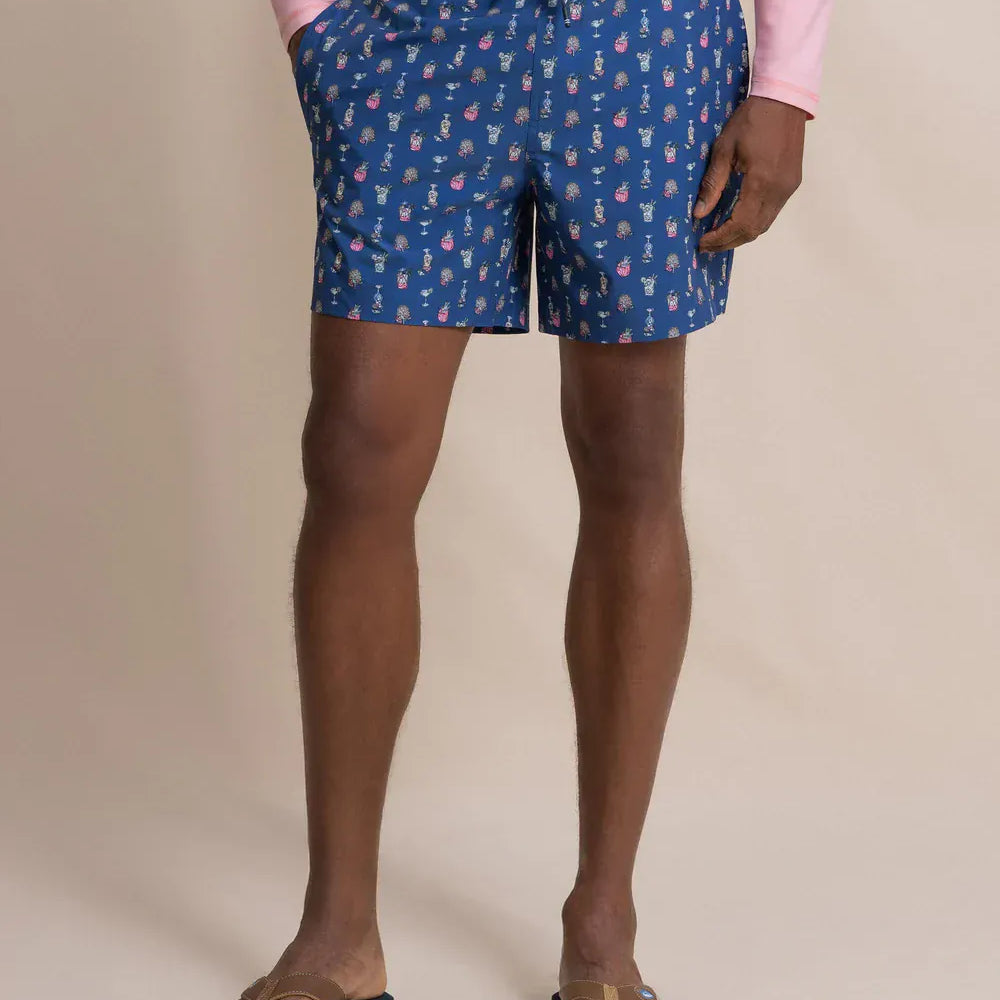 Southern Tide Swimwear Tropical Tango Maritime Swim Trunk