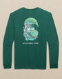 Southern Tide T-Shirts SALT MEADOW / S Club Car Santa Long Sleeve T-Shirt