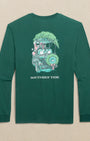 Southern Tide T-Shirts SALT MEADOW / S Club Car Santa Long Sleeve T-Shirt