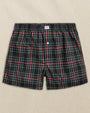 Southern Tide Underwear Heyward Tartan Boxer in Dress Blue