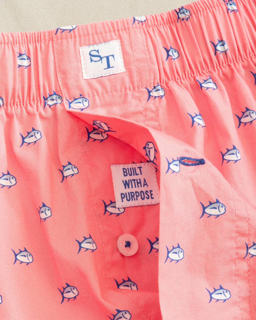 Southern Tide Underwear Skipjack Boxer Short in Sea Pink