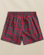 Southern Tide Underwear South Carolina Tartan Boxer in Crab Red