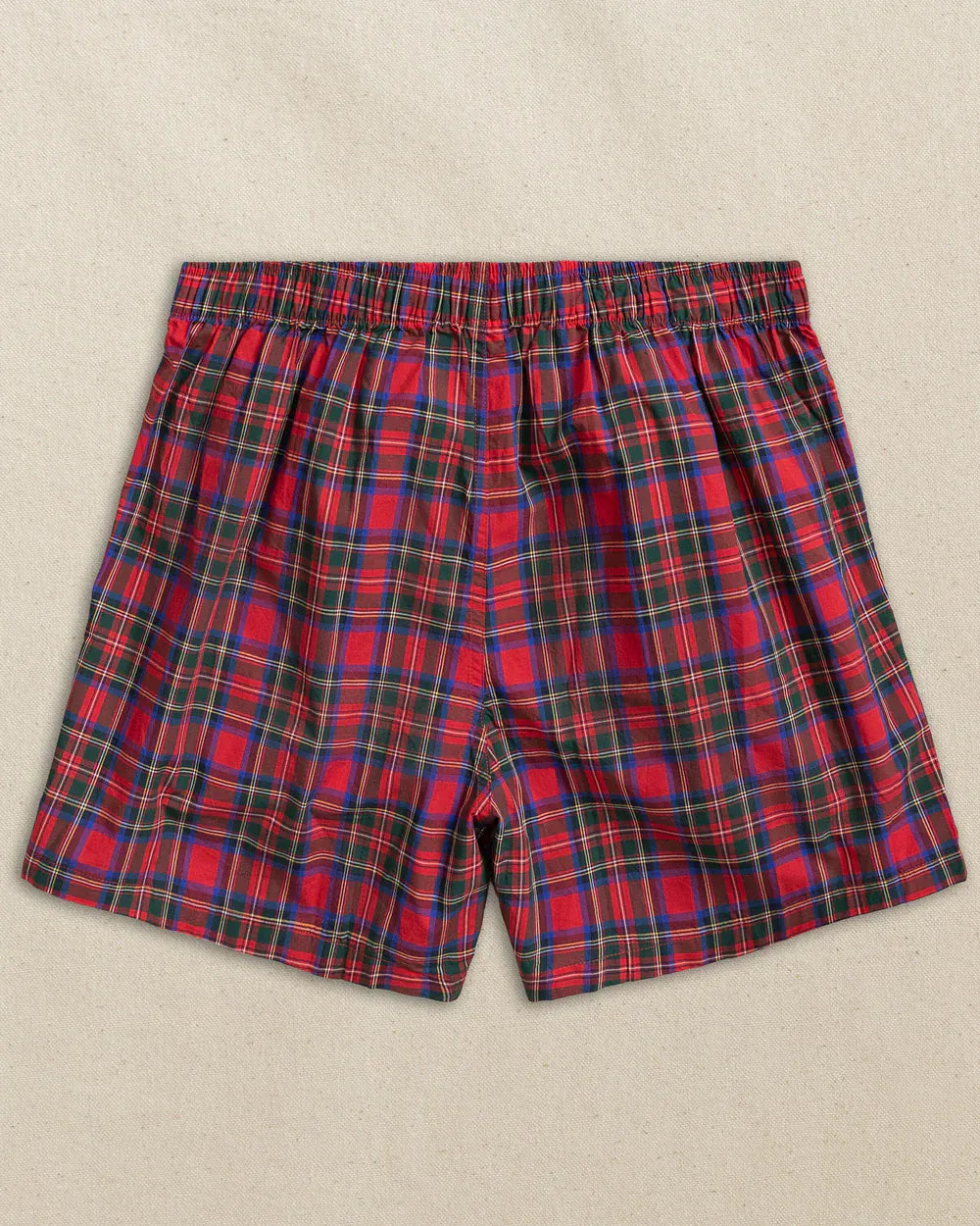 Southern Tide Underwear South Carolina Tartan Boxer in Crab Red