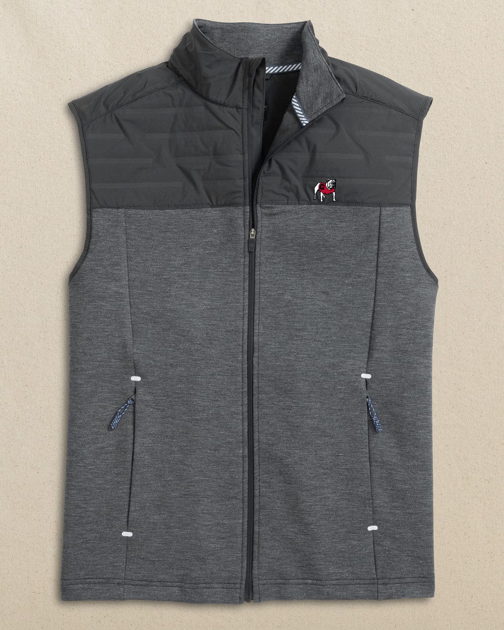Southern Tide Vest CAVIAR BLACK GEORGIA / S Game Day Vest
