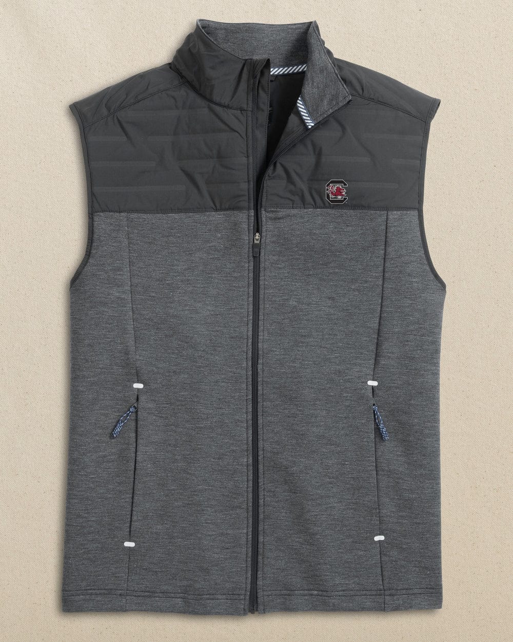 Southern Tide Vest CAVIAR BLACK USC / S Game Day Vest