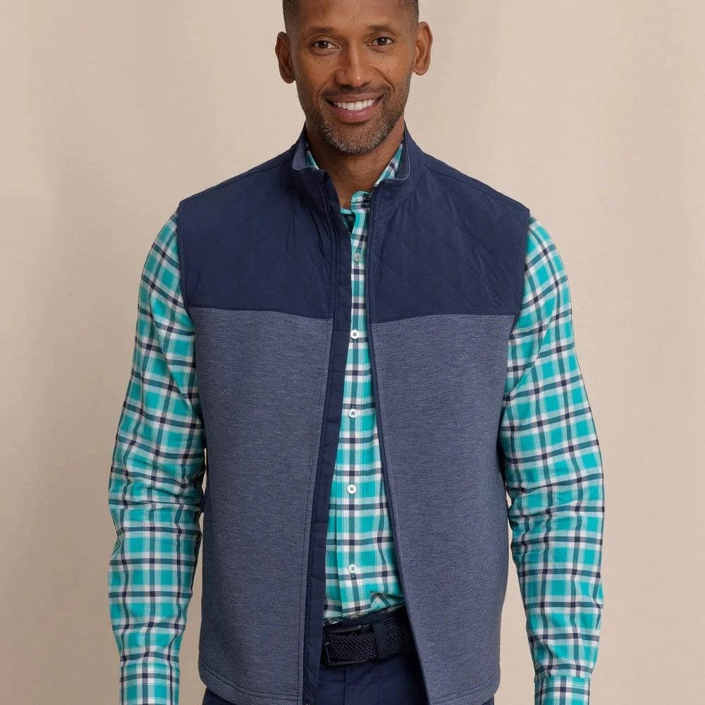 Southern Tide Vest DRESS BLUE / S Waterfront Quilted Vest