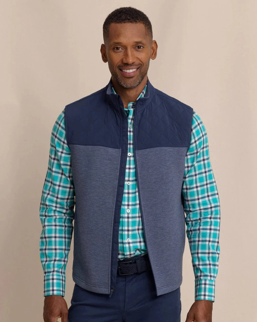 Southern Tide Vest DRESS BLUE / S Waterfront Quilted Vest