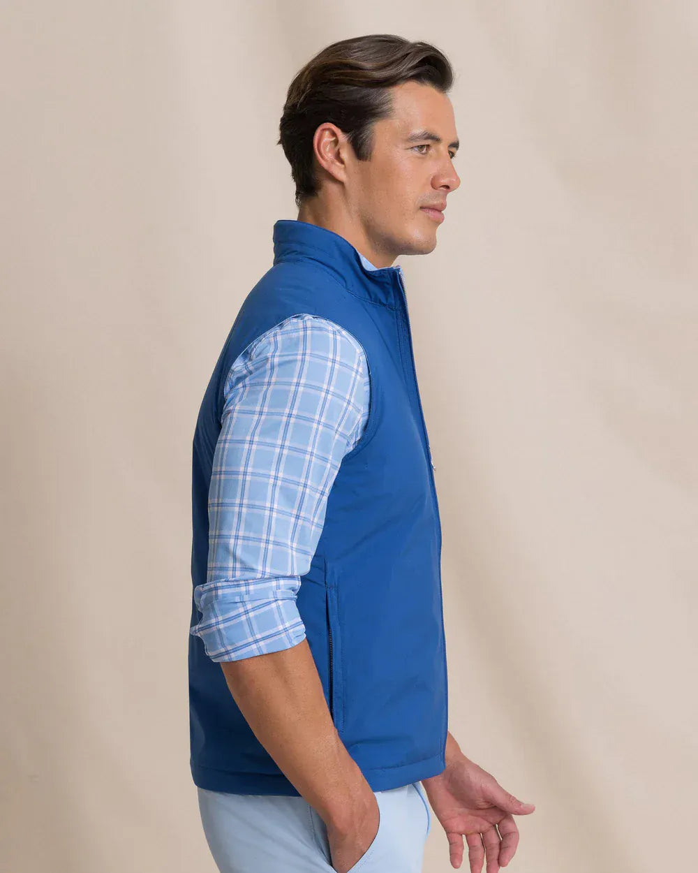 Southern Tide Vest Harbor Reversible Vest in Nautical Blue