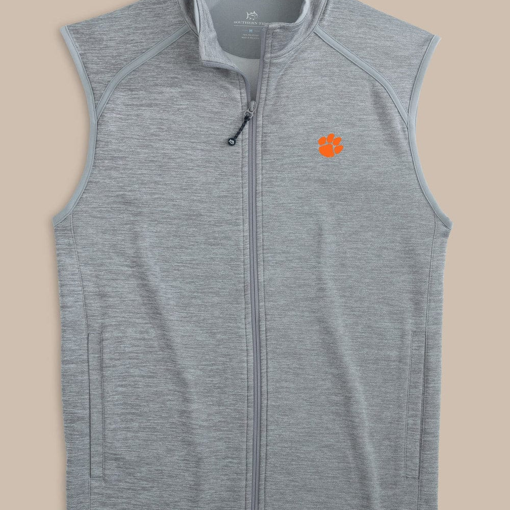 Southern Tide Vest HEATHER ULTIMATE GREY CLEMSON / M Gameday Baybrook Heather Vest