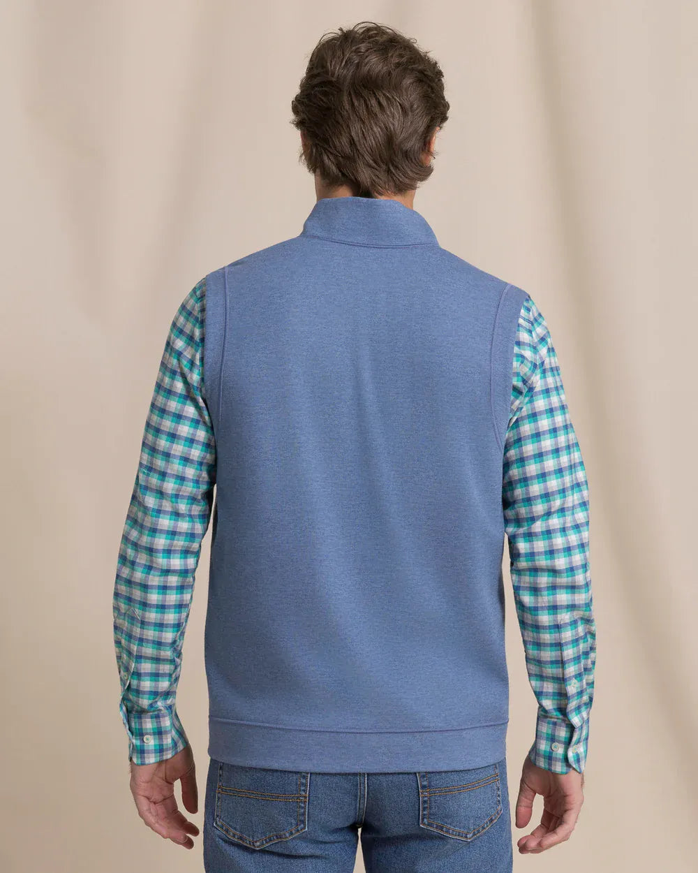 Southern Tide Vest Lightweight Knit Heather Reversible Vest