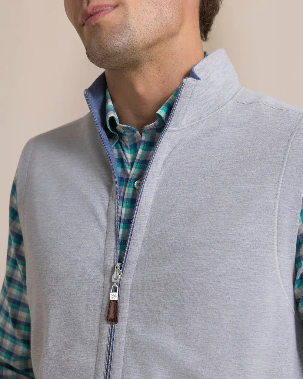 Southern Tide Vest Lightweight Knit Heather Reversible Vest