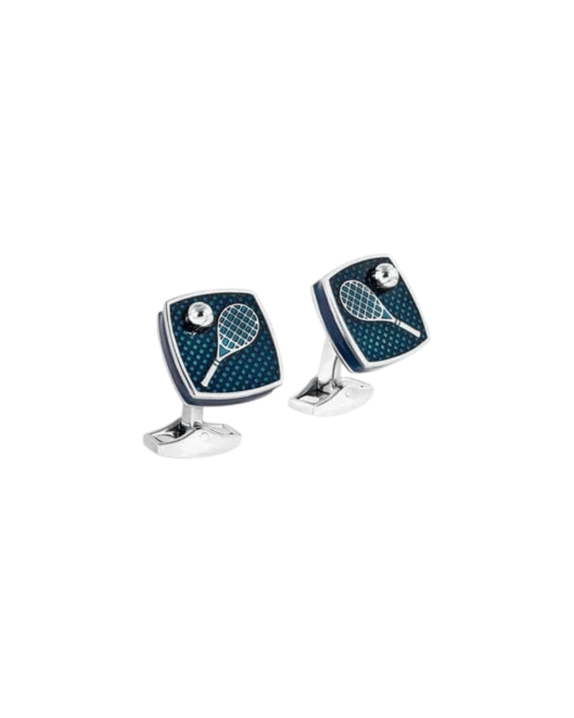 Tateossian Cufflinks NAVY / OS Sports Ice Abstract Cufflinks