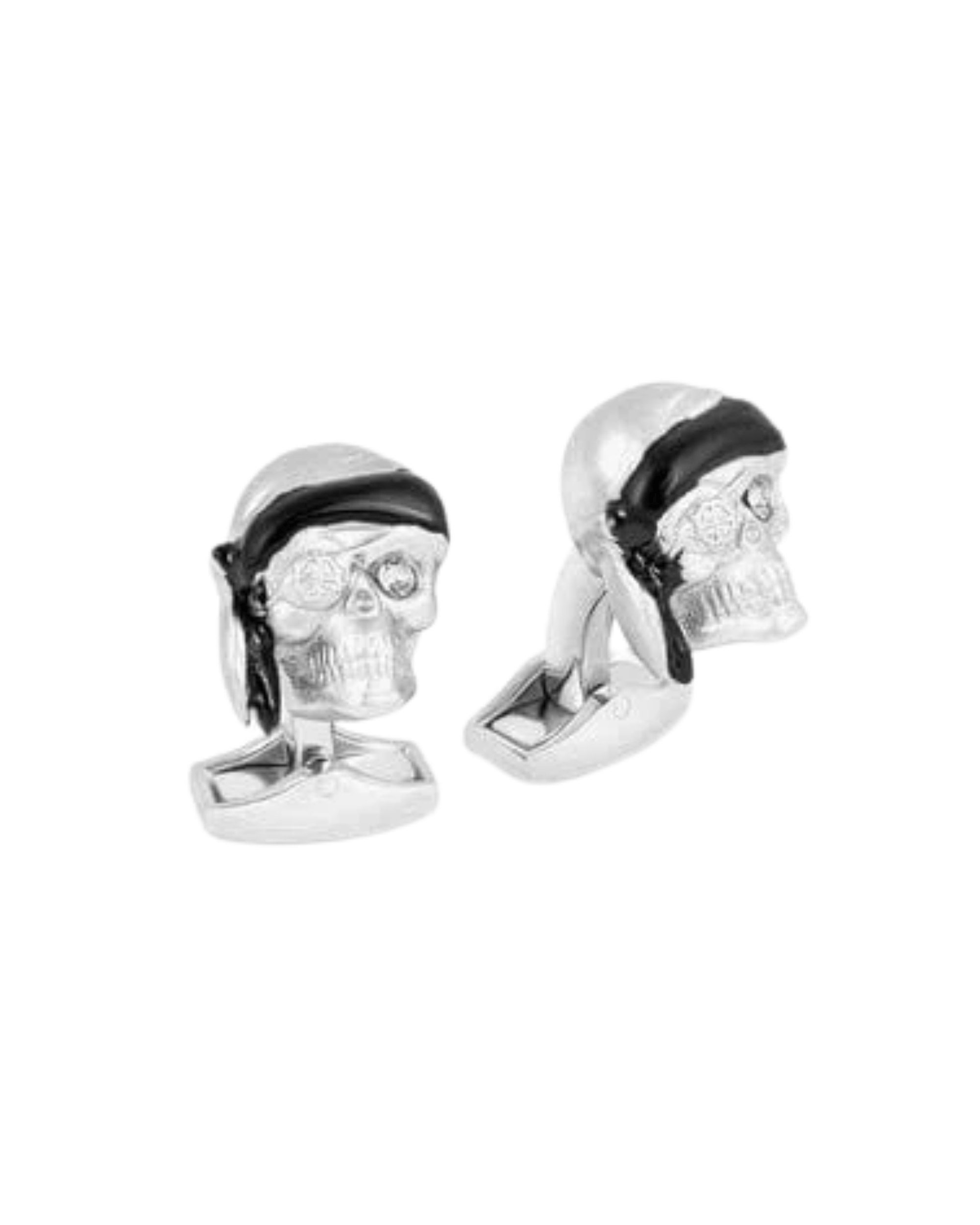 Tateossian Cufflinks SILVER BLACK / OS Pirate Skull Cufflinks
