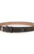 The Luxe Group (LEN) Belt ANTIQUE SADDLE / 40MM Licensed & Registered Elephant in Grey