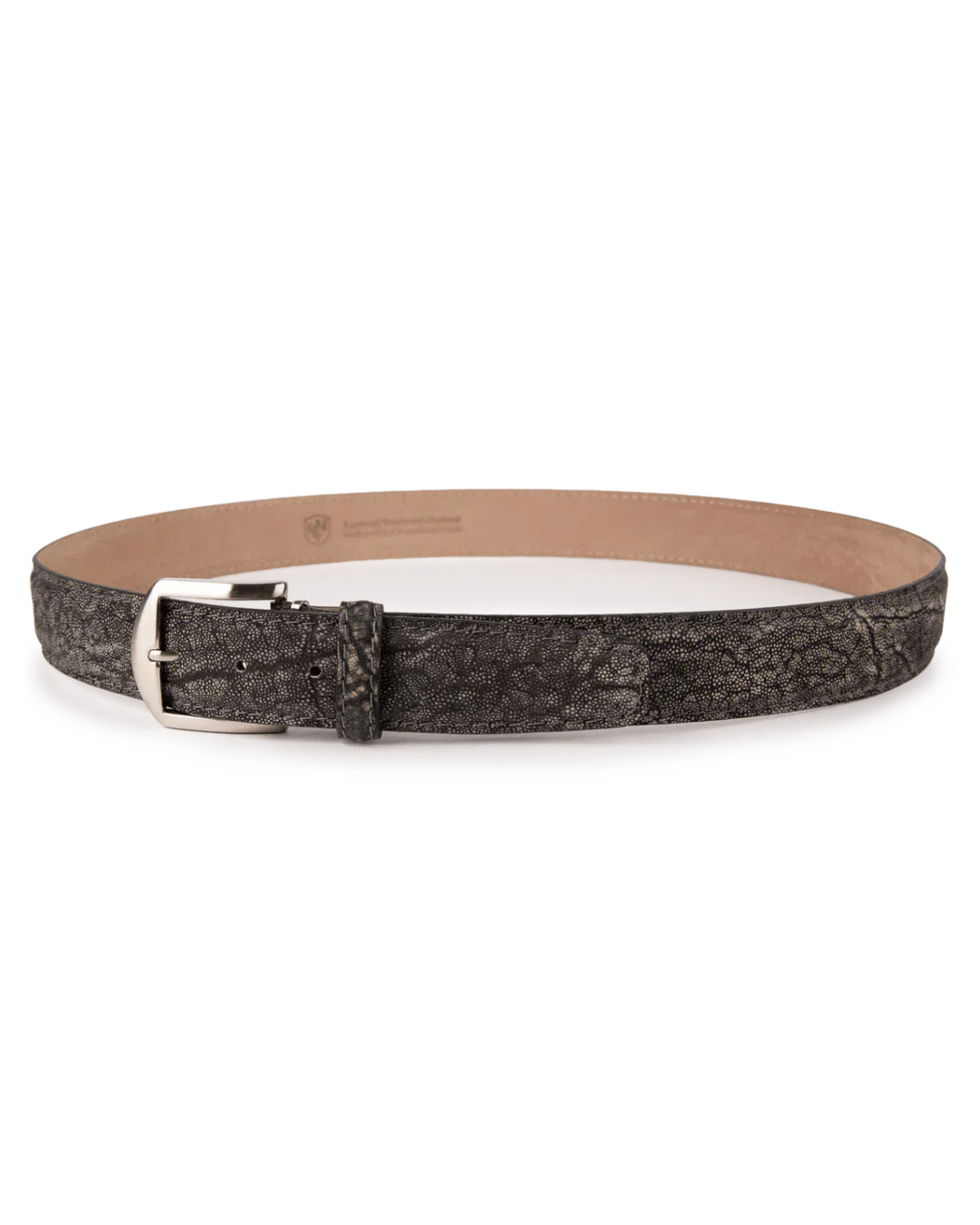 The Luxe Group (LEN) Belt ANTIQUE SADDLE / 40MM Licensed & Registered Elephant in Grey