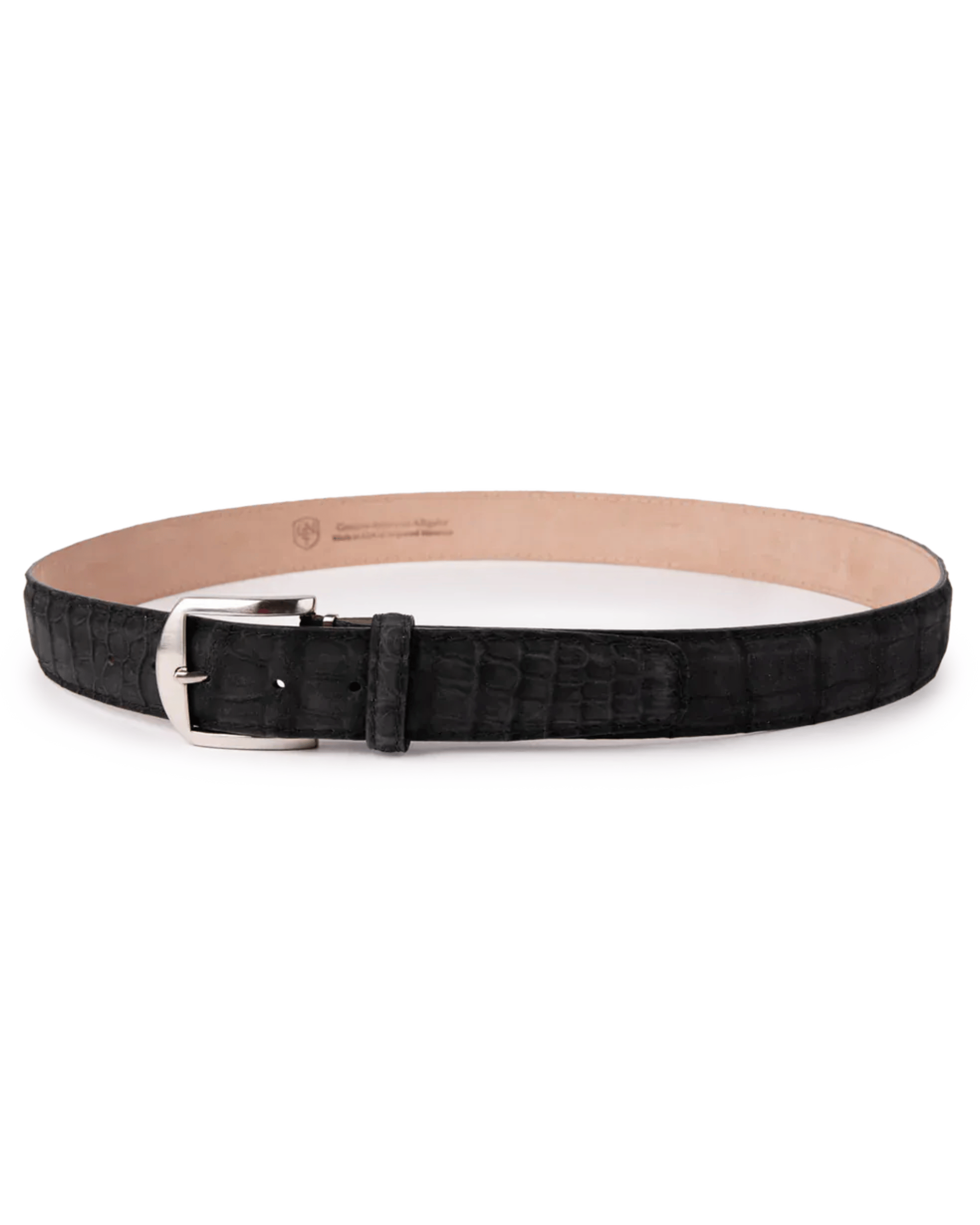 The Luxe Group (LEN) Belt BLACK / 40MM Buffed American Alligator in Black