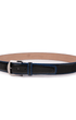 The Luxe Group (LEN) Belt BLACK/DENIM / 40MM American Bison in Black/Denim