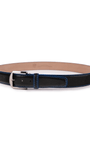 The Luxe Group (LEN) Belt BLACK/DENIM / 40MM American Bison in Black/Denim