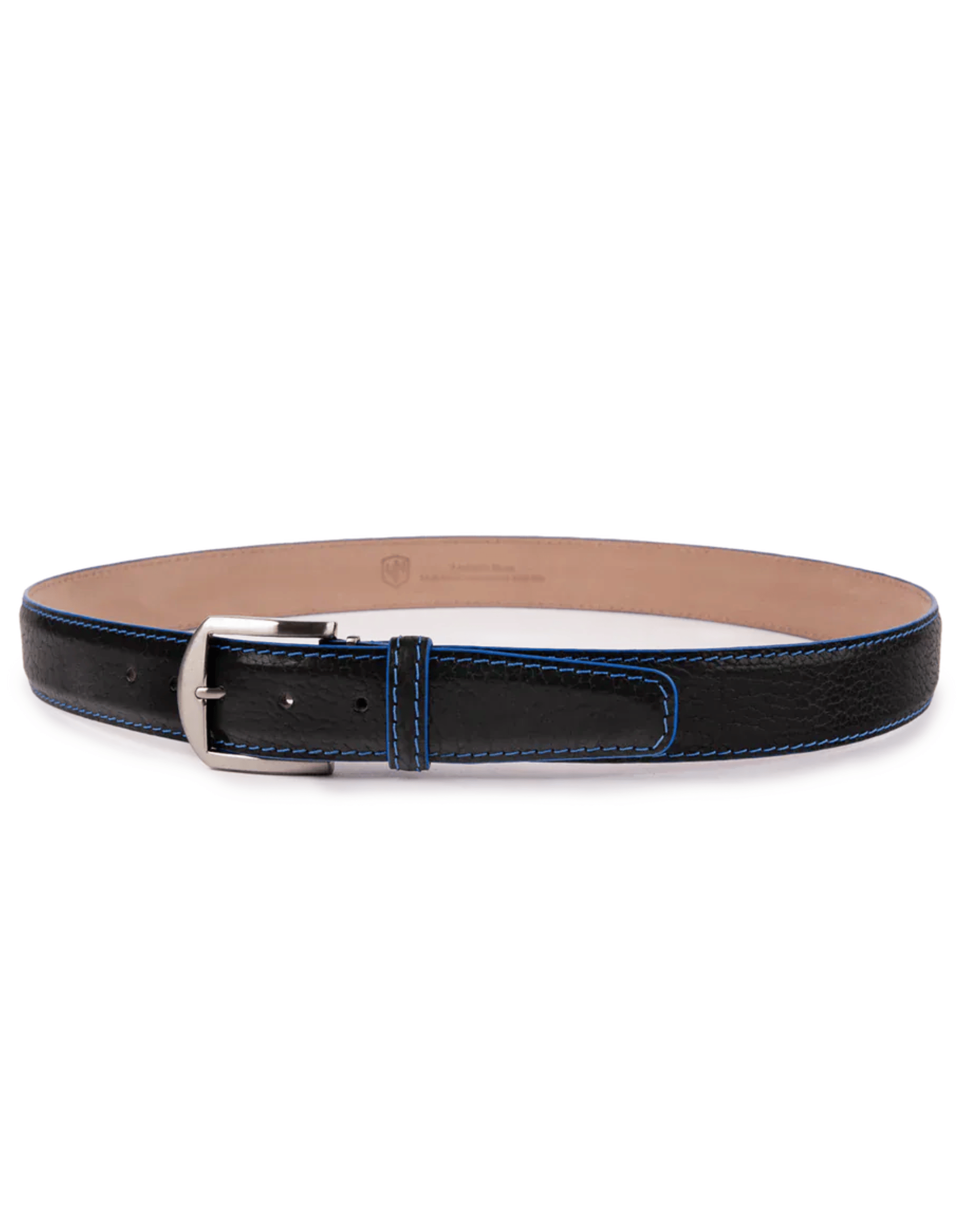 The Luxe Group (LEN) Belt BLACK/TAN / 40MM American Bison in Black/Denim
