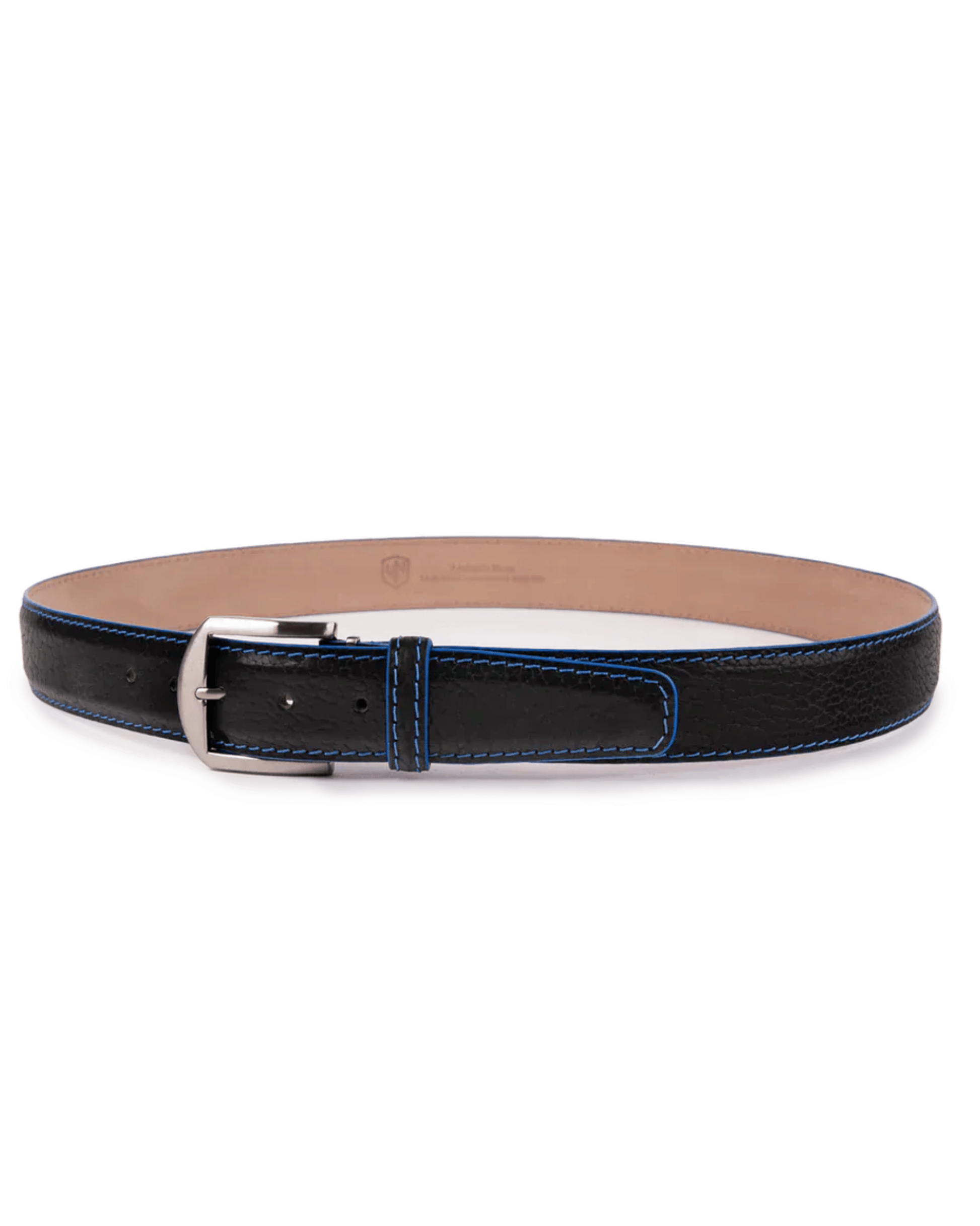 The Luxe Group (LEN) Belt BLACK/TAN / 40MM American Bison in Black/Denim