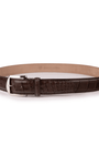 The Luxe Group (LEN) Belt BROWN / 40MM American Alligator in Brown
