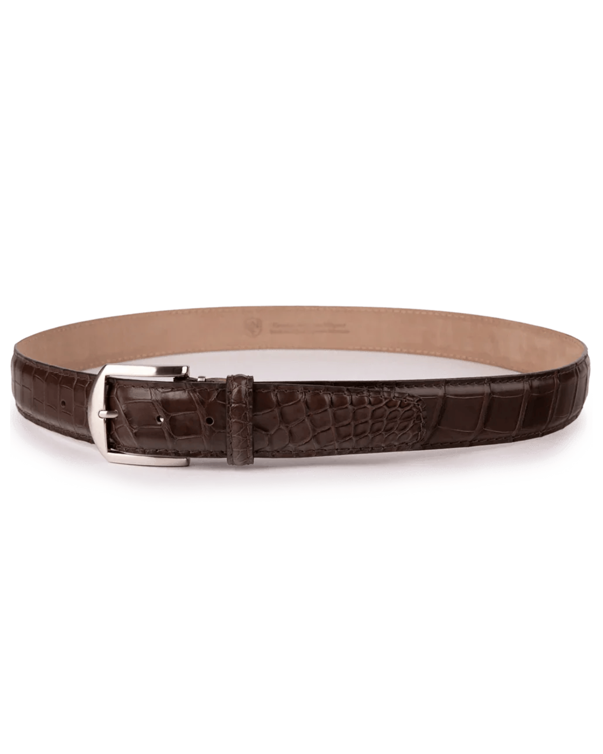 The Luxe Group (LEN) Belt BROWN / 40MM American Alligator in Brown