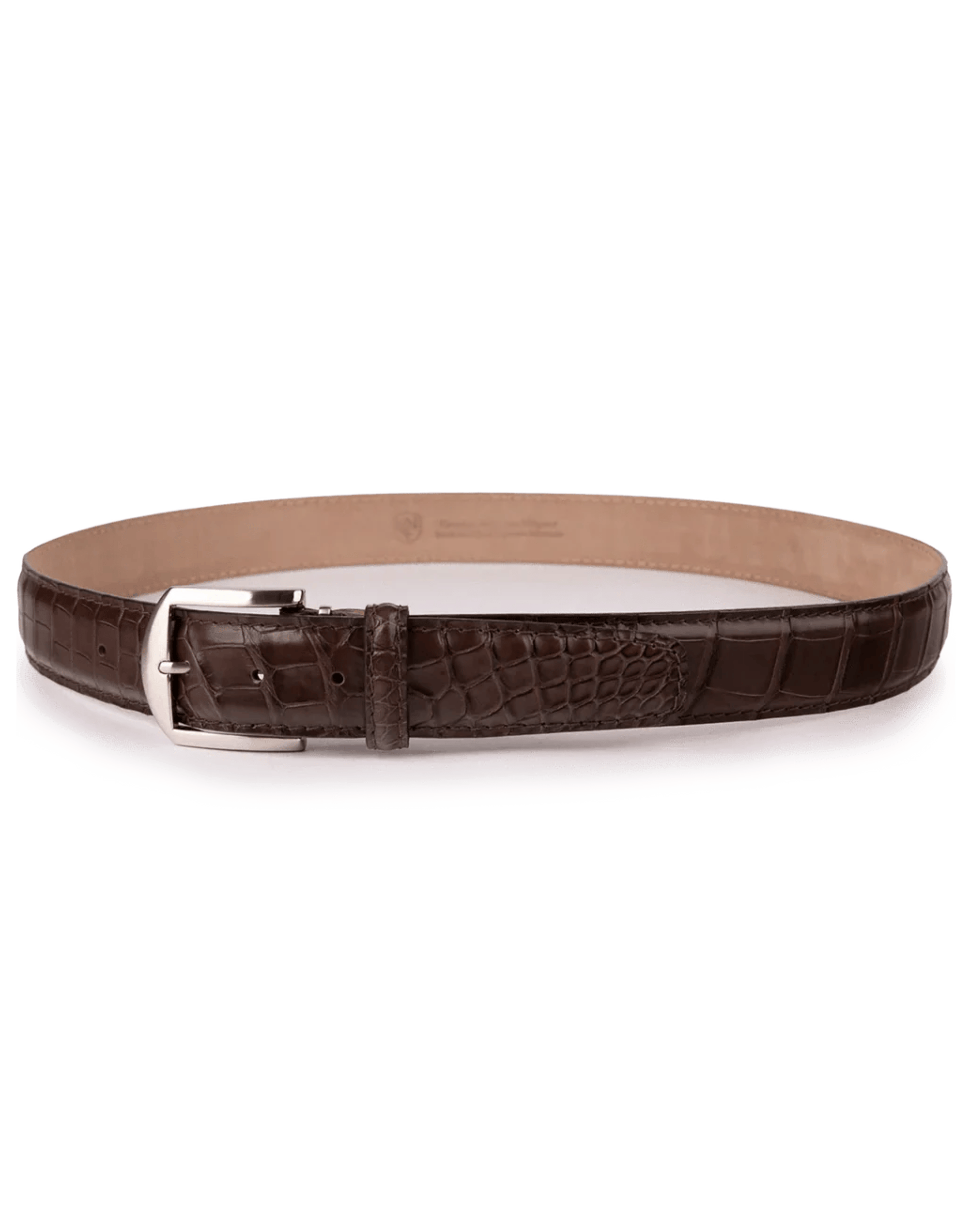 The Luxe Group (LEN) Belt BROWN / 40MM American Alligator in Brown
