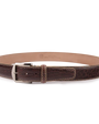 The Luxe Group (LEN) Belt BROWN/BEIGE / 40MM American Bison in Brown/Beige