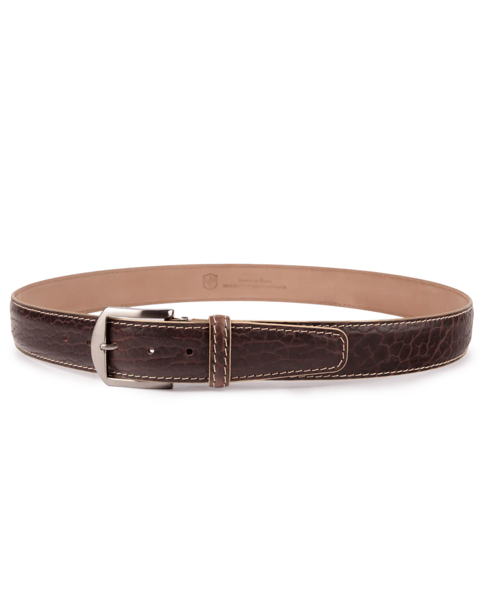 The Luxe Group (LEN) Belt BROWN/BEIGE / 40MM American Bison in Brown/Beige