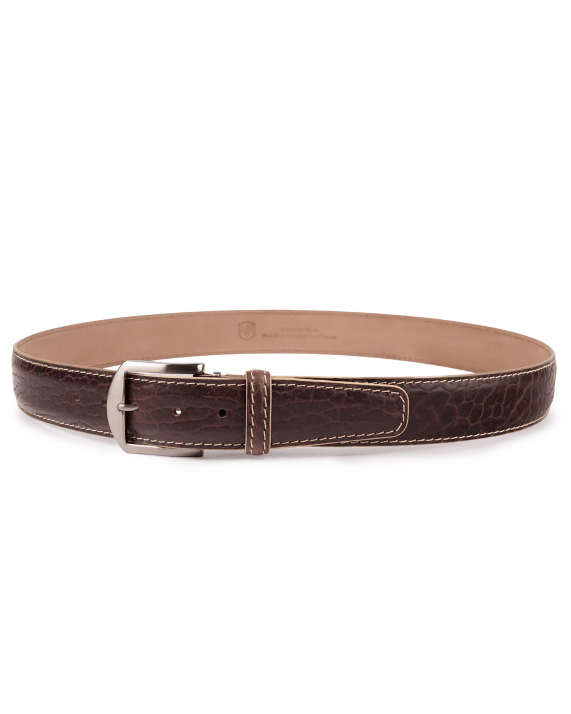 The Luxe Group (LEN) Belt BROWN/BEIGE / 40MM American Bison in Brown/Beige