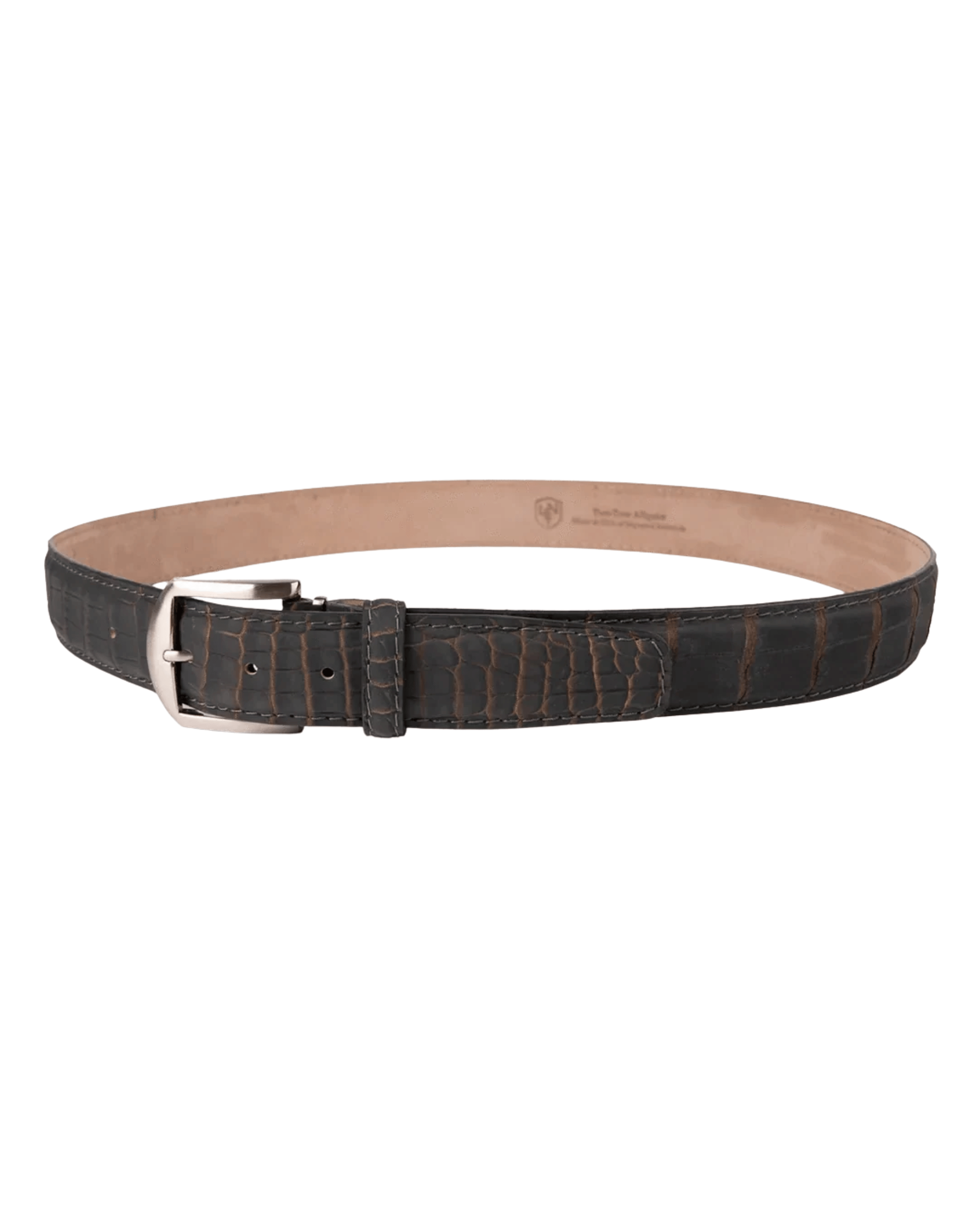 The Luxe Group (LEN) Belt Chocolate-Mink / 40MM Ultra-Matte Two-Tone Alligator