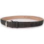 The Luxe Group (LEN) Belt CHOCOLATE-MINK / 40MM Ultra-Matte Two-Tone Alligator - Charcoal & Mink