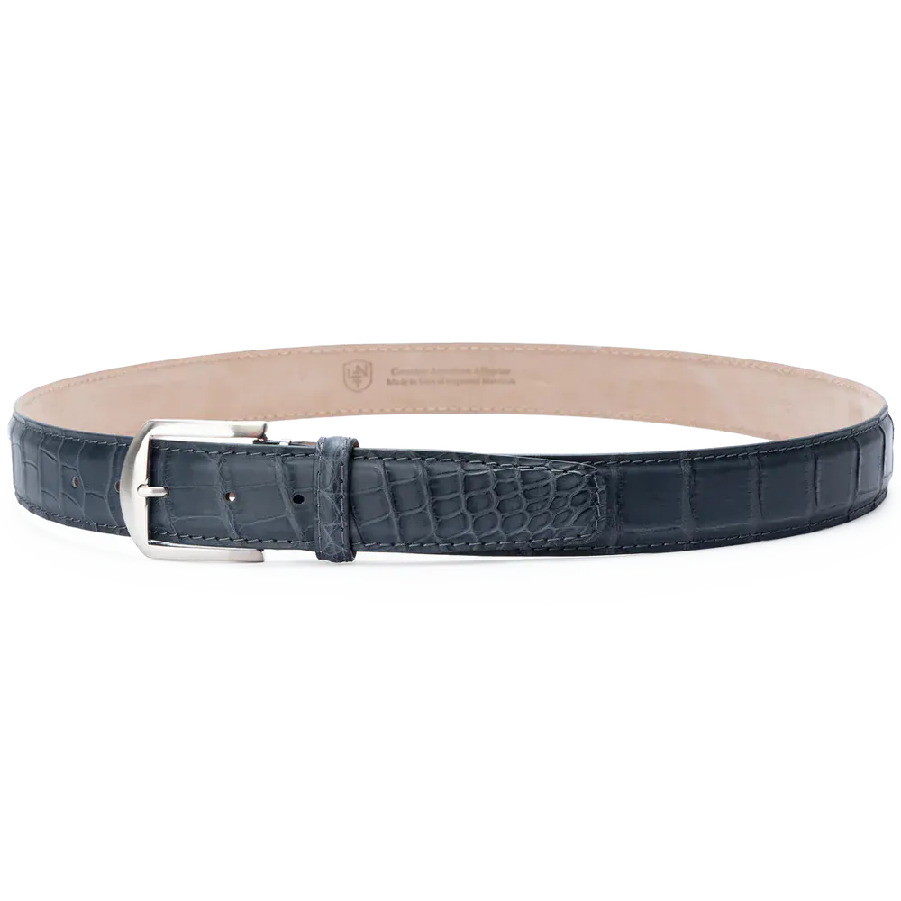 The Luxe Group (LEN) Belt COAL / 40MM American Matte Alligator in Coal