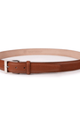The Luxe Group (LEN) Belt COGNAC / 35MM French Pebble Grain Belt