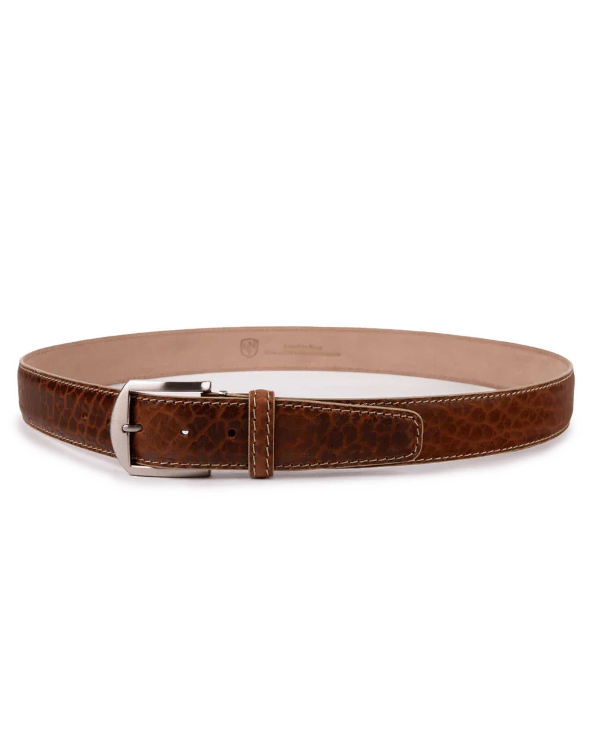 The Luxe Group (LEN) Belt COGNAC/BEIGE / 40MM American Bison in Cognac/Beige