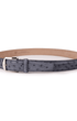 The Luxe Group (LEN) Belt DENIM / 40MM Genuine Ostrich in Denim