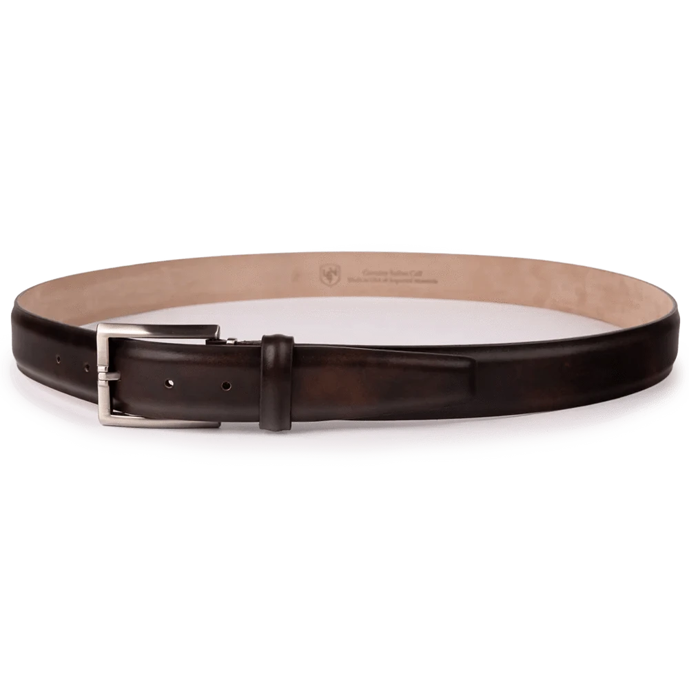 The Luxe Group (LEN) Belt ESPRESSO / 35MM Italian Marbled Calf 35mm - Espresso