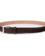 The Luxe Group (LEN) Belt French Pebble Grain - Chocolate