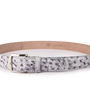 The Luxe Group (LEN) Belt Genuine Ostrich - Snow