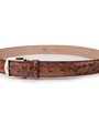 The Luxe Group (LEN) Belt Genuine Ostrich - Tobacco