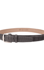 The Luxe Group (LEN) Belt GREY / 40MM American Alligator Dress Belt